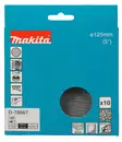 Makita Hiomaverkko 125 mm K120, 10 kpl - Hiomapyöröt epäkeskohiomakoneille - 197050354365 - 2