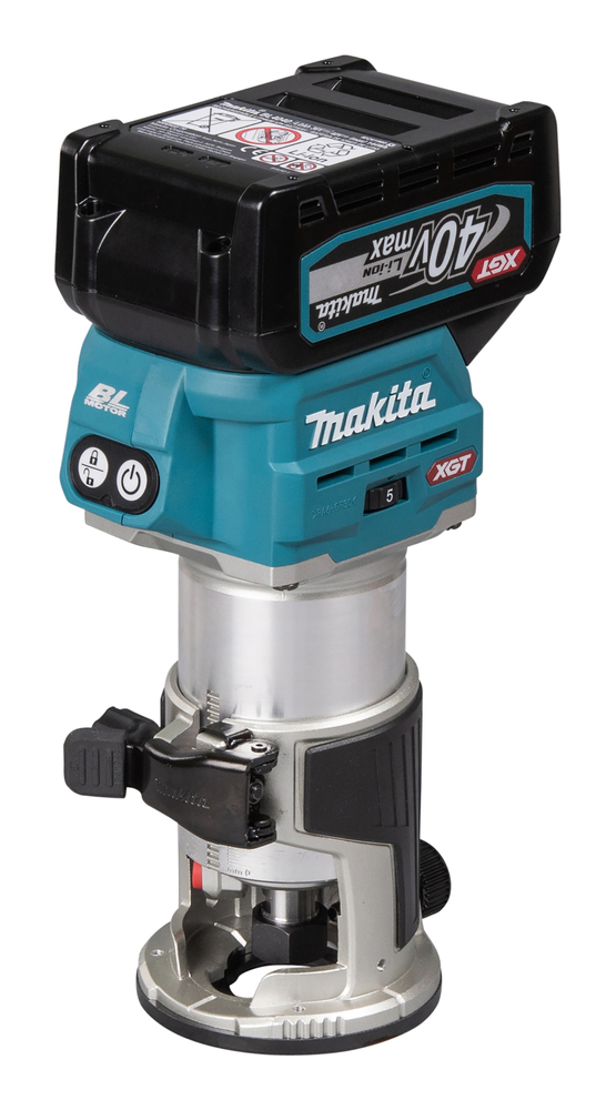 Akkukäsijyrsin Makita RT001GZ13 40V XGT - Höylä, monitoimikone, jyrsin- ja hiomako - 088381759755 - 1