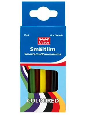 Casco 8x100 mm värillinen kuumaliima - Muut erikoisliimat - 7311980137185 - 1