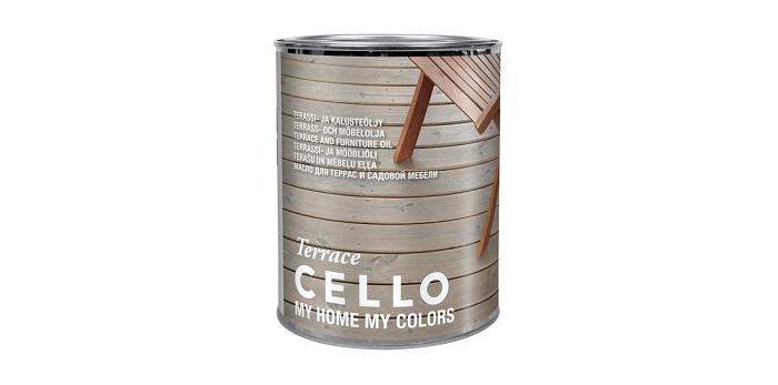 Cello Terrace Terassiöljy 0,9l harmaa - Terassiöljyt, puuöljyt ja kalusteöljyt - 6438313206675 - 1