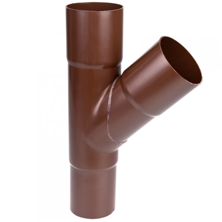 Haaraputki Ø90/90mm 75° ruskea - Sadevesijärjestelmät - 5702752574505 - 1