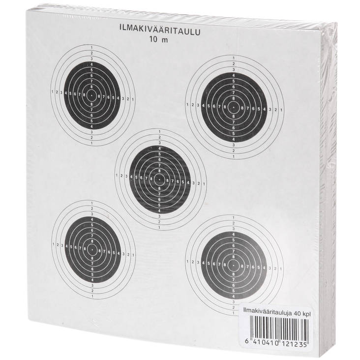Ilmakivääritaulu 40kpl "virallinen" 10mt - Ilmakiväärit ja tarvikkeet - 6410410121235 - 1