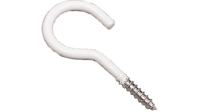 Kattokoukku PROF 50mm valkoinen 4kpl - Varastokoukut ja telineet - 6410400418635 - 1