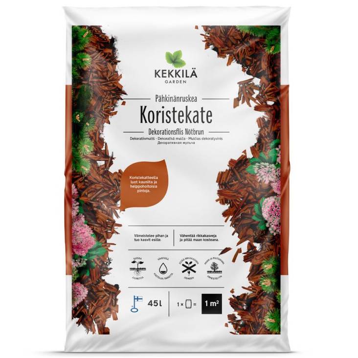Kekkilä Koristekate Pähkinänruskea 45 l - Katteet - 6433000100915 - 2