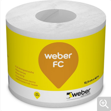 Kuitukangasnauha Weber FC 0,125x40m - Vedeneristystarvikkeet - 6415990737135 - 1