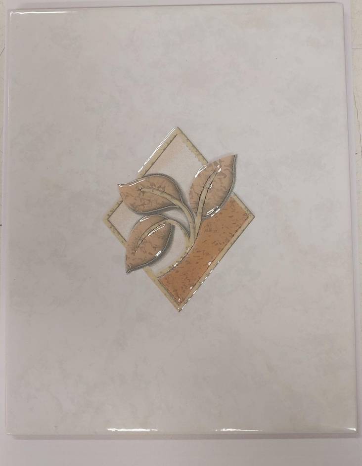 Kuviollinen seinälaatta, lehti - Seinälaatat - 8023806004685 - 1