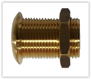Läpivienti mutterilla EM 3/4" DN20 - Letkuliittimet - 6415895035787 - 1