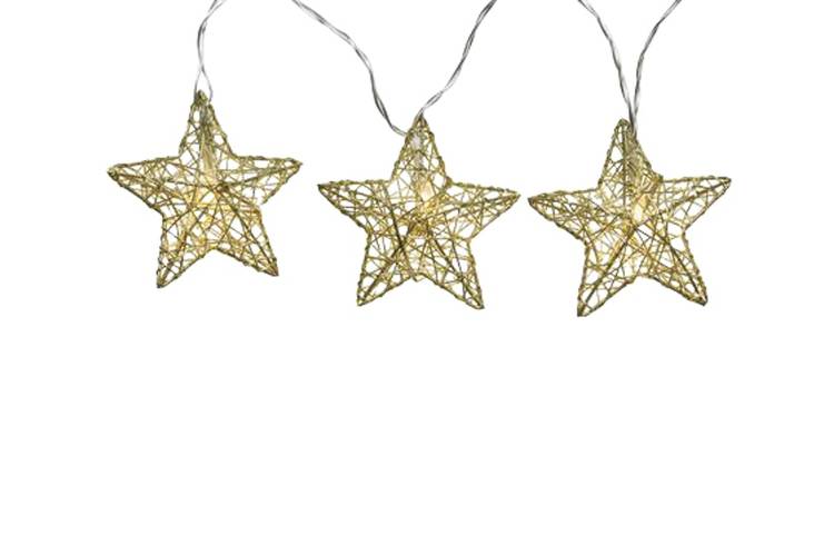 Led-Tähtilanka 135cm Paristökäyttöinen - Sisäjouluvalot - 8719152875405 - 1