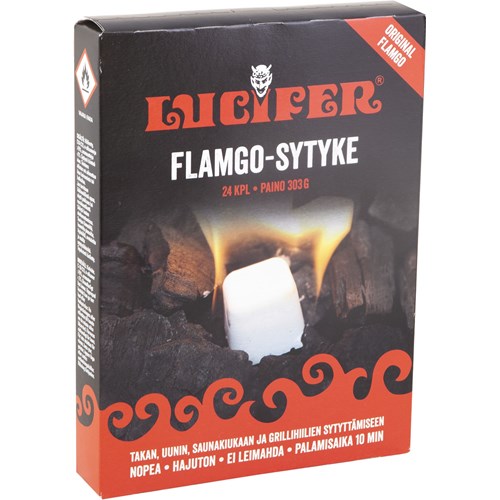 Lucifer Sytykepala Flamgo 24 kpl - Hiilet ja briketit - 6416273059265 - 1