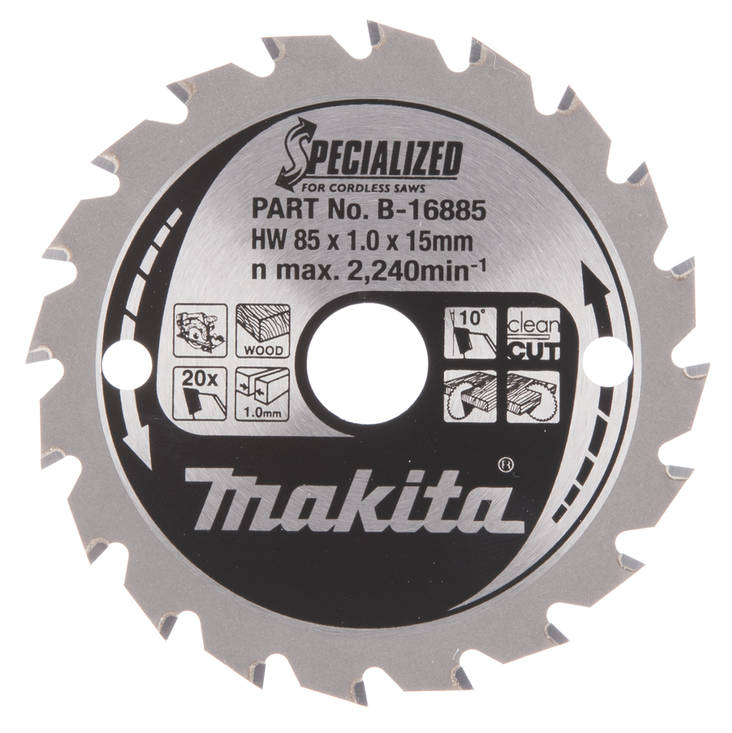 Makita Pyörösahanterä 85x15mm B-16885 - Pyörösahanterät - 088381367585 - 1