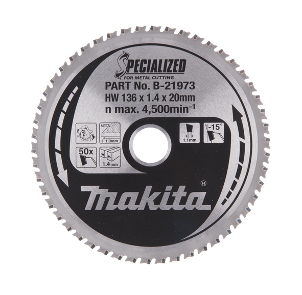 Makita Pyörösahanterä HM 136mm B-21973 - Pyörösahanterät - 88381401715 - 1
