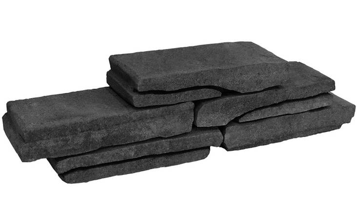 Rustikko Rudus hiili - Muurikivet - 6438256049155 - 1