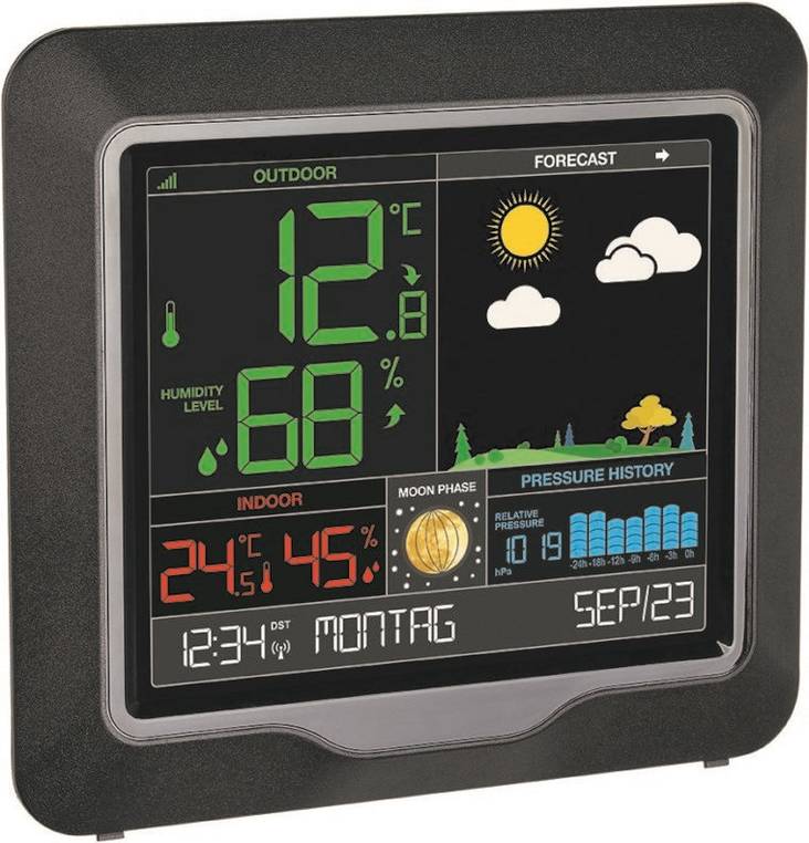 Sääasema, värinäyttö ja ilmanpaine 7930 - Lämpömittarit - 6411570079305 - 1