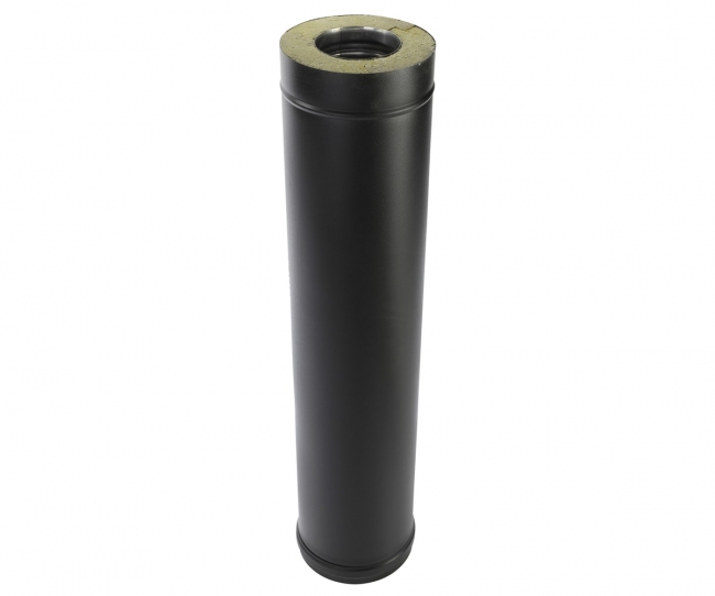 Saunapiippu jatko-osa 0,5m musta - Savupiiput ja hormit - 5900856746945 - 1