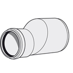 Supistusyhde 75-32 valkoinen 2480104 - Viemäriputken osat - 6414904204305 - 1