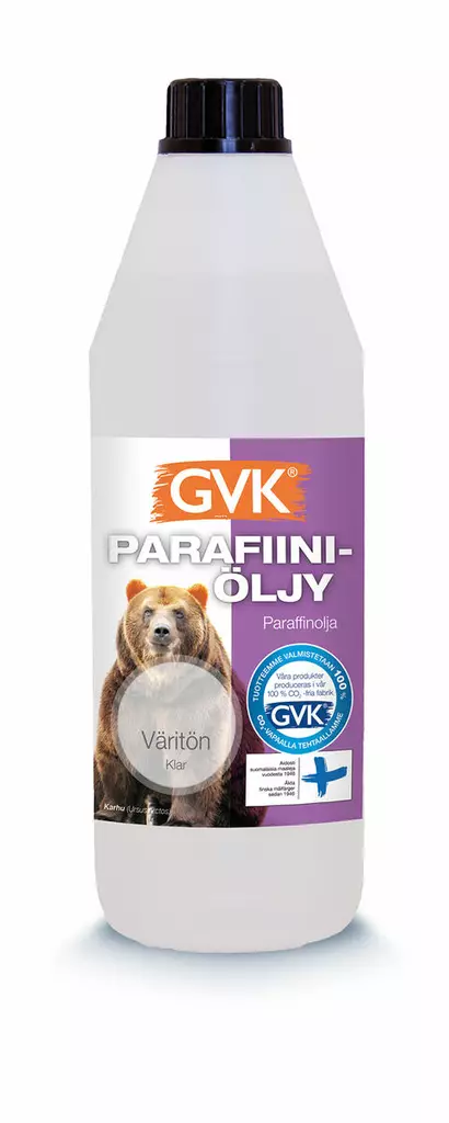 GVK Parafiiniöljy 0,5 L - Saunasuojat ja pesuaineet - 6419726223145 - 1