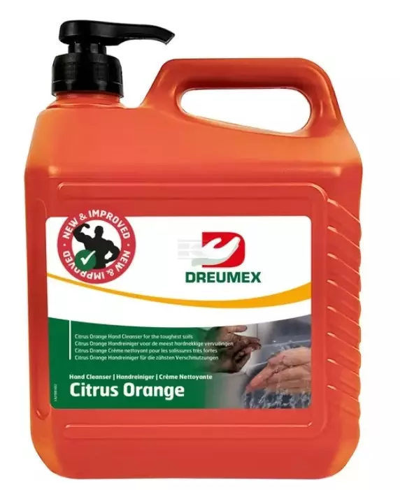 Käsienpuhdistusaine Citrus Orange 3,8 l - Aerosolit, sprayt ja polttonesteet - 8712602004875 - 1