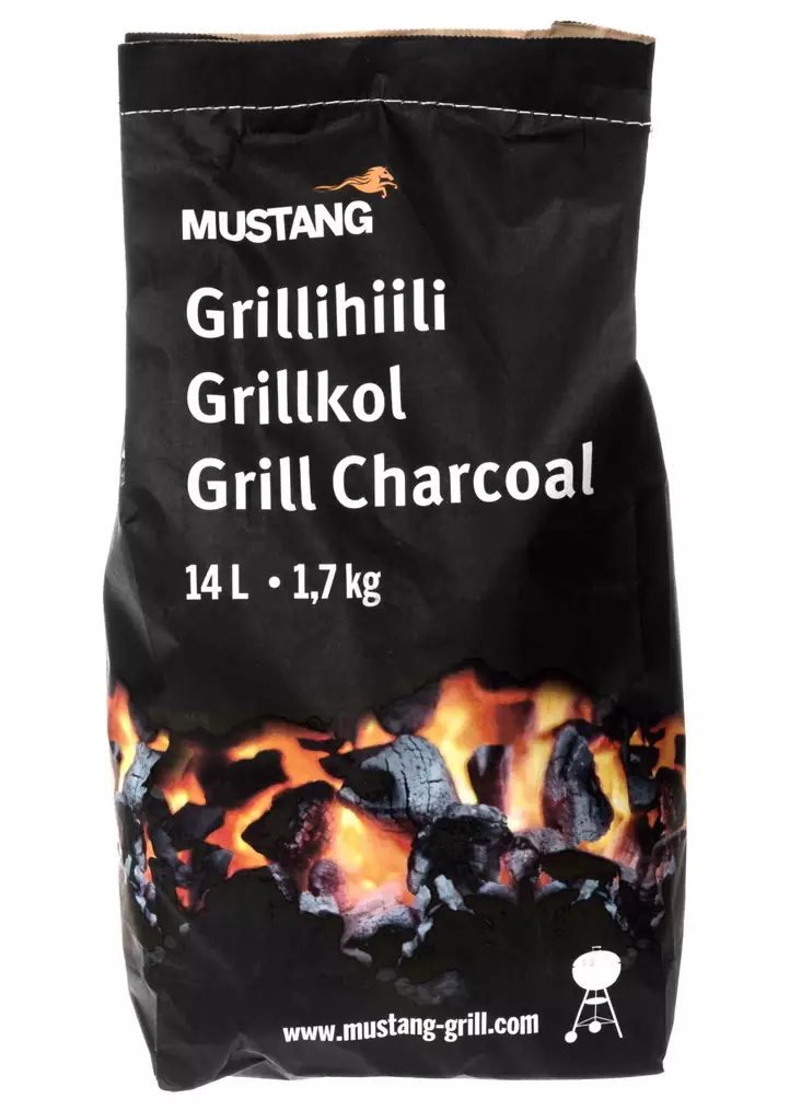 Mustang kovapuu grillihiili 1,7 kg - Hiilet ja briketit - 6410412554765 - 2