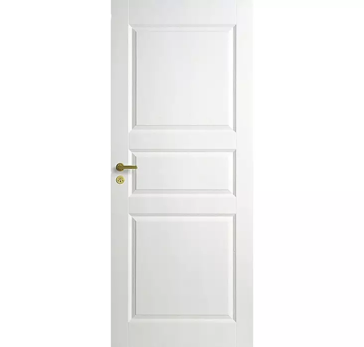 Sisäovi 3-peilinen peiliovi valkoinen - Sisäovet - 6438313765325 - 1