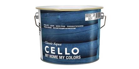 Cello Classic Aqua Kuullote 2,7l PM3 - Kuullotteet - 6414621062196 - 1