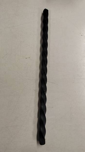 Kierretty Rautatanko 2 x 2 x 60cm - Tulisijavalut ja tarvikkeet - 654987321456 - 1