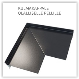 Kulmakappale olalliselle pellille musta - Bitumikatteet - 6417547158776 - 1