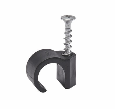 Ruuvikiinnike Opal 10-14 Ø5 20kpl musta - Muut sähköasennuskiinnikkeet - 6438056154516 - 1