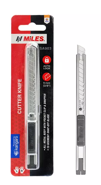 KATKOTERÄVEITSI 9MM MINI METALLI - Katkoteräveitset ja mattoveitset - 8901057905176 - 1