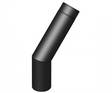 Savuputki Jeremias 120mm 45° pitkä musta - Savupiiput ja hormit - 5900856985986 - 1