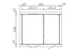 Aittavarasto Cello Ludvika 9,8m2 - Aitat ja vierasmajat - 4018211761876 - 5