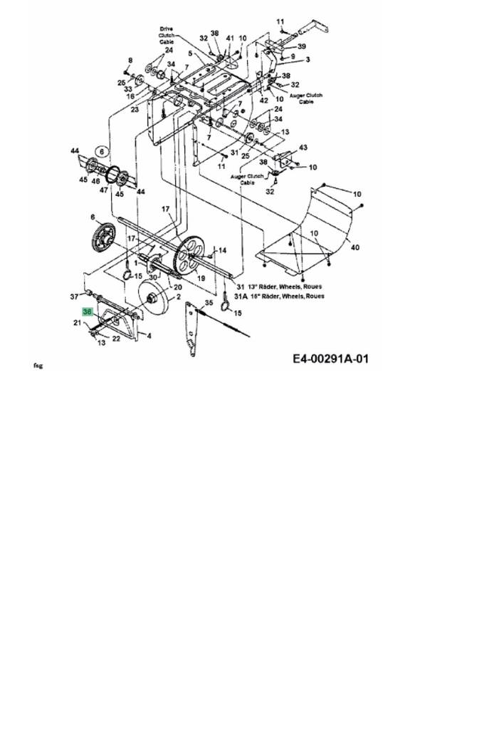 746-0898 Drive cable - Lumilinkojen varaosat - 4049582055776 - 1