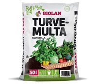 Biolan Turvemulta 50L - Puutarhamullat ja turve - 6411960054356 - 1