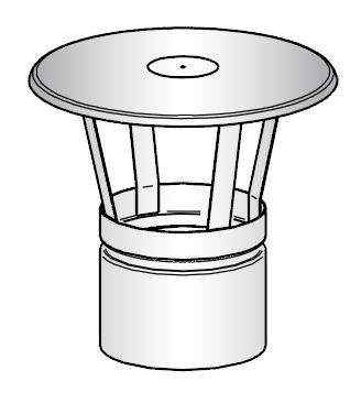 Harvia sadehattu 115mm, RST - Savupiiput ja hormit - 6417659011686 - 1