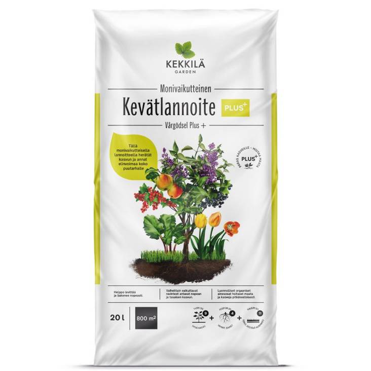 Kekkilä Kevätlannoite Plus+ 20 L - Puutarhalannoitteet - 6433000623636 - 1