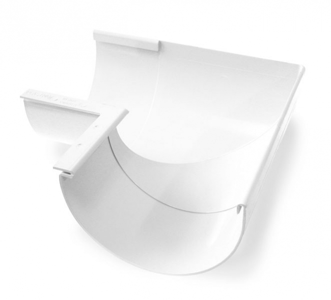 Kulmakouru SK 125 mm/90° Valkoinen - Sadevesijärjestelmät - 5702751693016 - 1