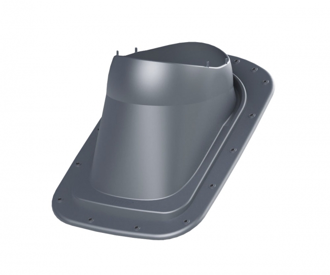 Läpivienti VILPE 2K Classic vino harmaa - Huippuimurit ja tarvikkeet - 6410457460076 - 1