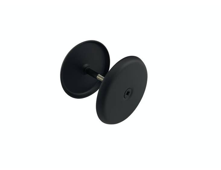 Peitekilpi FXA musta - Ovikilvet ja wc:n vääntönupit - 6438313611356 - 1