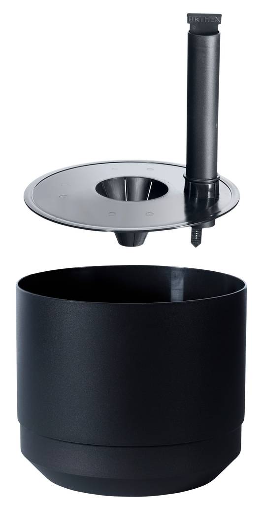 Ruukku Orthex Pauliina 20cm musta - Sisäruukut - 6411760482656 - 1