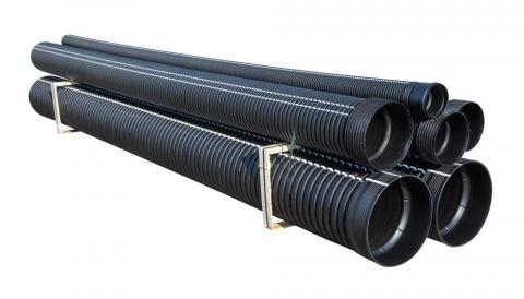 Sadevesiputki 450/400mm x 6 m SN4 - Sadevesiputket ja rumpuputket - 6414959645016 - 1