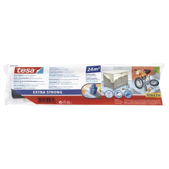 Suojamuovi Tesa 2m x 12m vahva - Maalarinteipit ja suojamuovit - 4042448910646 - 1