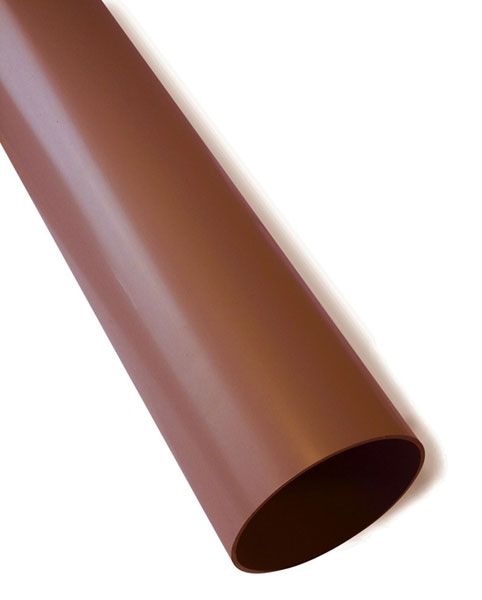 Syöksyputki Ø 75 mm/3 m Ruskea - Sadevesijärjestelmät - 5702752104436 - 1