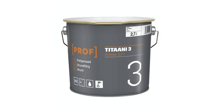 Titaani 3 Pohjamaali 2,7l valkoinen - Pohjamaalit sisäkäyttöön - 6438313285106 - 1