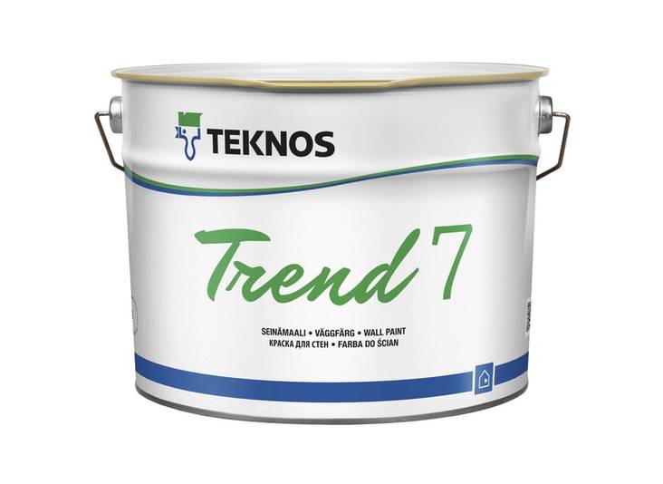 Trend 7 Seinämaali 9l PM1 valkoinen - Seinämaalit - 6414620273456 - 1