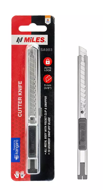 KATKOTERÄVEITSI 9MM MINI METALLI - Katkoteräveitset ja mattoveitset - 8901057905176 - 1