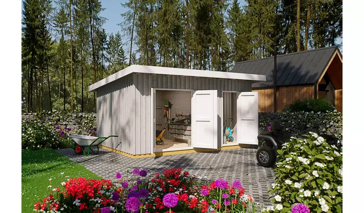 Varasto Cello Herning 17,5m² - Ulkovarastot ja vajat - 4018211761906 - 1