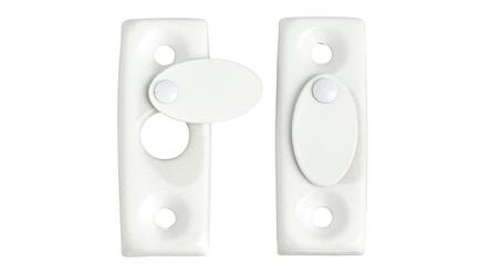 Ikkunakilpi PROF 602 valkoine teräs 2kpl - Ikkunahelat ja painikkeet - 6438313581437 - 1