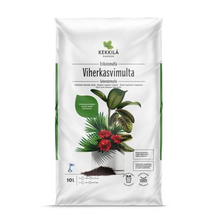 Kekkilä Viherkasvimulta 10 L - Kukkamullat - 6433000100397 - 1