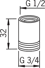 Muunnosnippa Oras 158691 1/2x3/4 - Letkuliittimet ja kastelutarvikkeet (pih - 6414150005497 - 2
