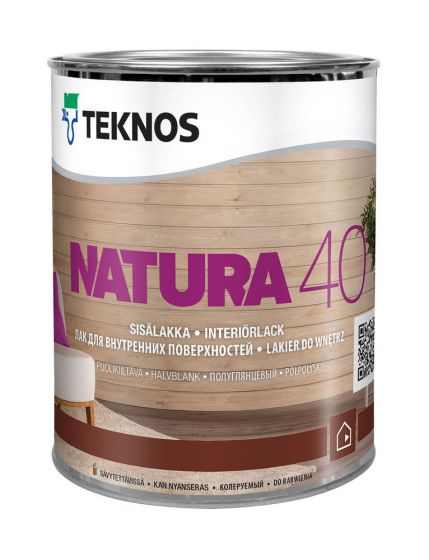 Natura 40 0,9 L Sisälakka puolikiiltävä - Paneelilakat - 6414621059097 - 2