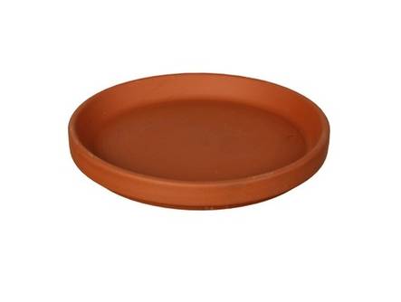 Saviruukun aluslautanen terracotta 24cm - Ulkoruukut - 4013921017817 - 1